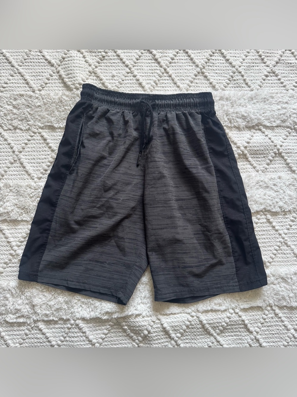 Game Time Black Athletic Drawstring Shorts Size 10/12